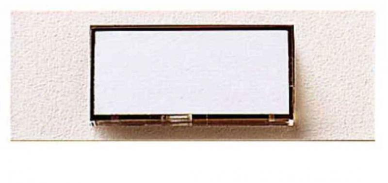 Photo Bouton poussoir Index - porte-tiquette - blanc | Ref : D1225