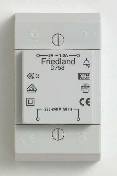 Photo Transformateur 8V � 1A - saillie | Ref : D753