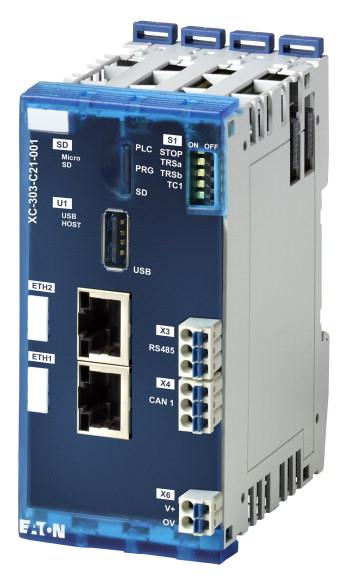 Photo API programmable XC303, API compact, CODESYS 3 programmable, emplacement SD, USB, 2x Ethernet, CAN, RS485 | Ref : 000191081