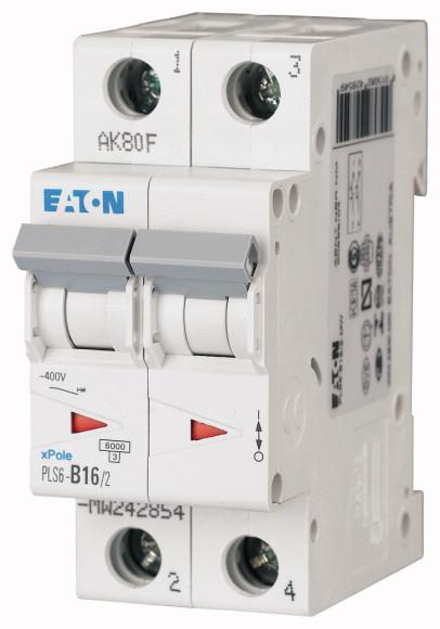 Photo Disjoncteur PLS 2X16A 6kA (EN 60898) courbe D | Ref : 000242903