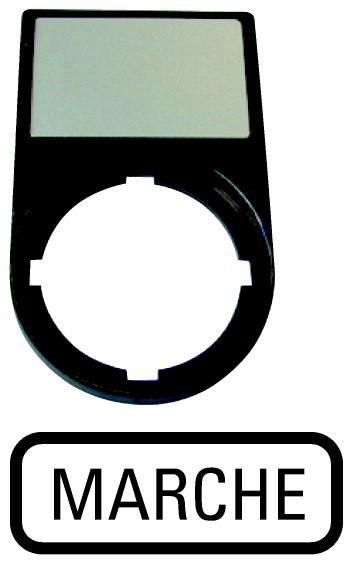 Photo porte etiquette  compl noir marche | Ref : 000256792