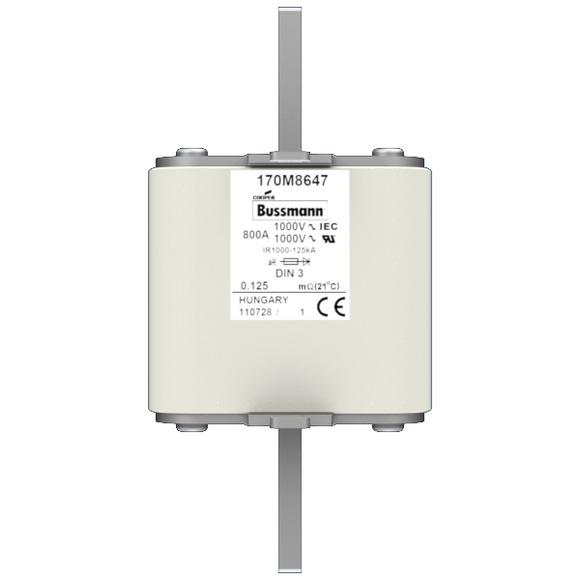 Photo FUSE 800A 1000V DIN 3 AR UR | Ref : 170M8647