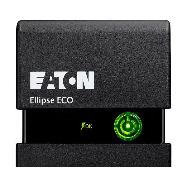 Vignette 2 produit Protection de PCs professionnels avec fonction parafoudre, Onduleur Ellipse ECO, 650VA, 420W, Off-Line, 1 prise IEC parafoudre + 3 prise IEC parafoudres protges, Format compact, 10 mins  50% de charge, garantie 2 ans | Ref : EL650IEC