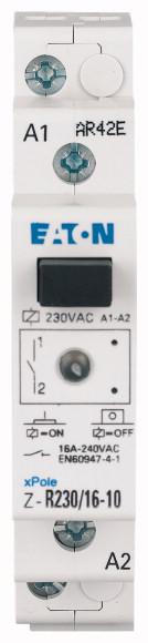 Vignette 2 produit Relais modulaire, 230 VAC, 2O, 16A, avec LED et commande manuelle | Ref : ICS-R16A230B200