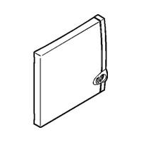 Photo Porte IP40 IK07 pour coffret capacité mini 8 à 9 modules - blanc RAL9010 | Ref : 001328