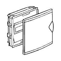 Photo Coffret mini encastr - porte isolante blanc RAL9010 - 1 rang - 6+2 modules | Ref : 001410