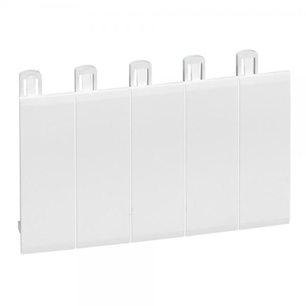 Photo Obturateur 5 modules - Blanc RAL9003 | Ref : 001660