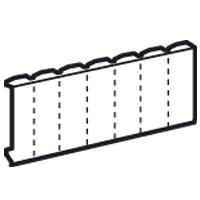 Photo Obturateur - 18 modules -finition blanc RAL9003 | Ref : 001664