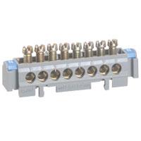 Photo Bornier rpartition nu sur support - 1 connexion 6mm  25mm - longueur 113mm | Ref : 004824