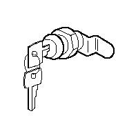 Photo Serrure n 405 pour porte isolante pour bac troit GTL | Ref : 005599