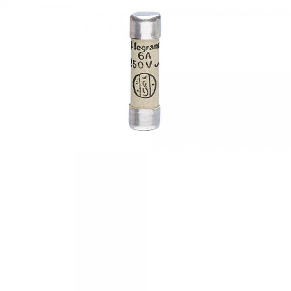 Photo Cartouche cylindrique domestique 6,3x23mm sans voyant - 6A | Ref : 010306