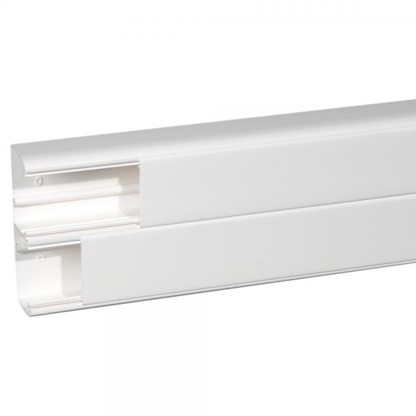 Photo Goulotte 2 compartiments DLP monobloc - 50x150mm - blanc | Ref : 010427