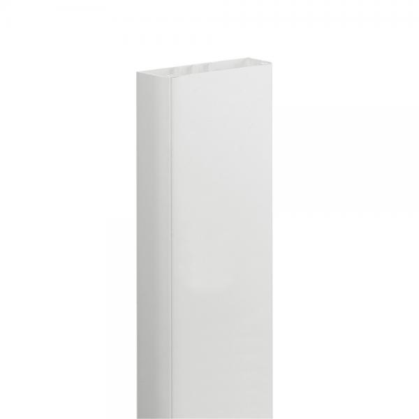 Photo Goulotte 1 compartiment 50x105mm DLP monobloc avec couvercle 85mm - blanc | Ref : 010464