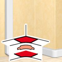 Photo Angle intrieur pour goulottes DLP monobloc 50x105mm - blanc | Ref : 010605