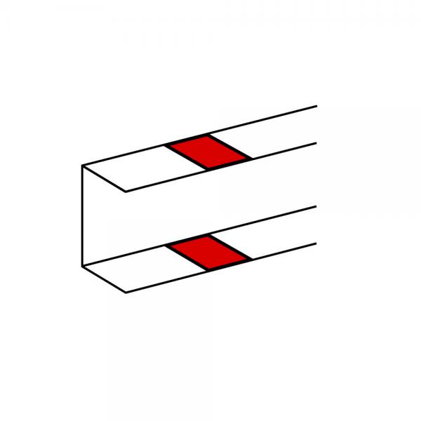 Photo Joint de corps  clisse pour goulotte DLP monobloc - blanc | Ref : 010691