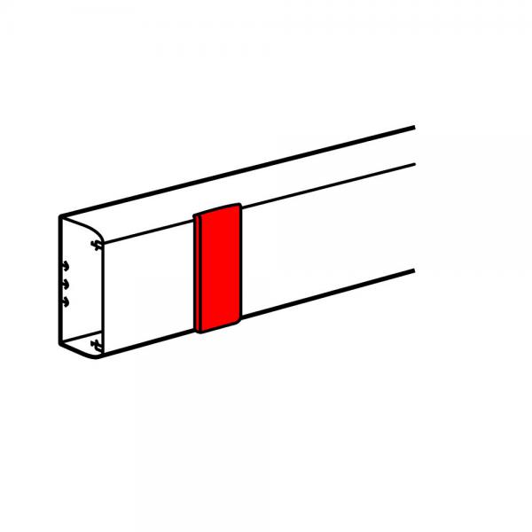 Photo Joint de couvercle largeur 65mm pour goulotte DLP monobloc - blanc | Ref : 010801