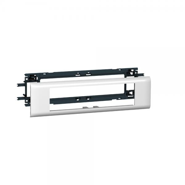 Photo Support Mosaic 8 modules pour goulotte DLP monobloc avec couvercle 65mm | Ref : 010958