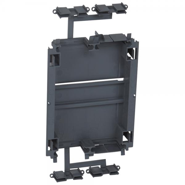 Photo Support 6 modules appareil modulaire - goulotte DLP monobloc - couvercle 130mm | Ref : 010965