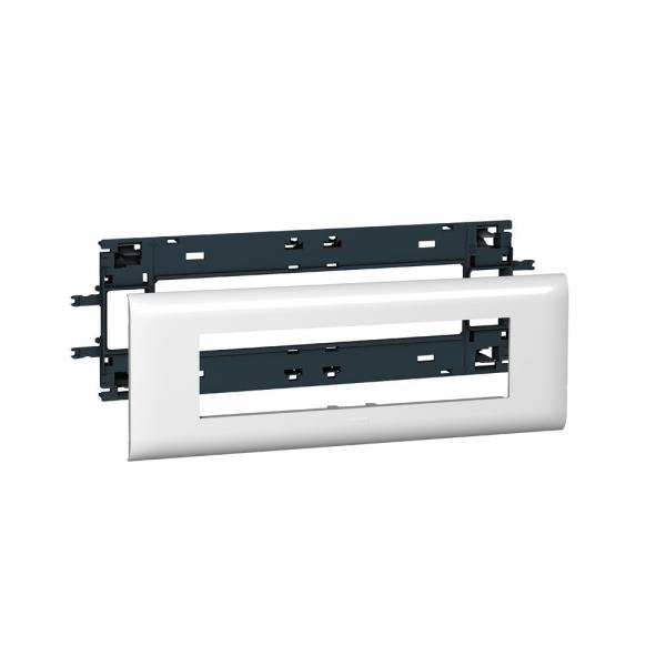 Photo Support Mosaic 8 modules pour goulotte DLP monobloc avec couvercle 85mm | Ref : 010998