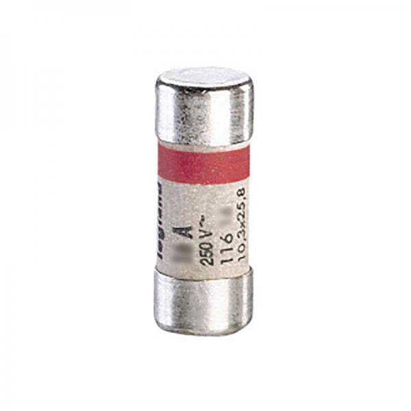 Photo Cartouche cylindrique domestique 10,3x25,8mm sans voyant - 10A | Ref : 011610
