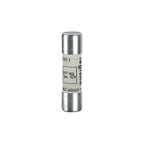 Photo Cartouche industrielle cylindrique typegG 10x38mm sans voyant - 8A | Ref : 013308