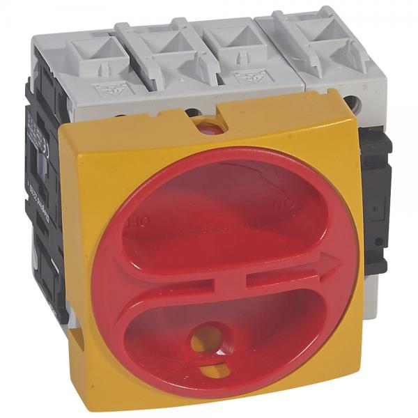 Photo Inter-sectionneur 4P neutre  gauche 100A rotatif complet encastr cadenassable | Ref : 022117