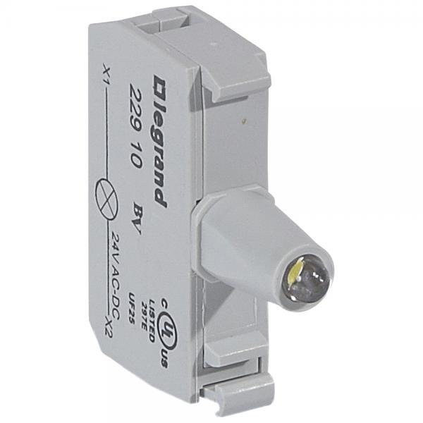 Photo Bloc tte lumineuse Osmoz raccordement  vis -12V  24V alternatif/continu blanc | Ref : 022910