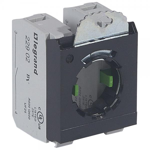 Photo Sous-ensemble bloc tte non lum Osmoz raccordement  vis 2NO trier 3 postes | Ref : 022974