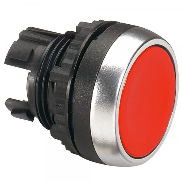 Photo Tête à impulsion non lumineuse affleurante IP69 Osmoz composable - rouge | Ref : 023801