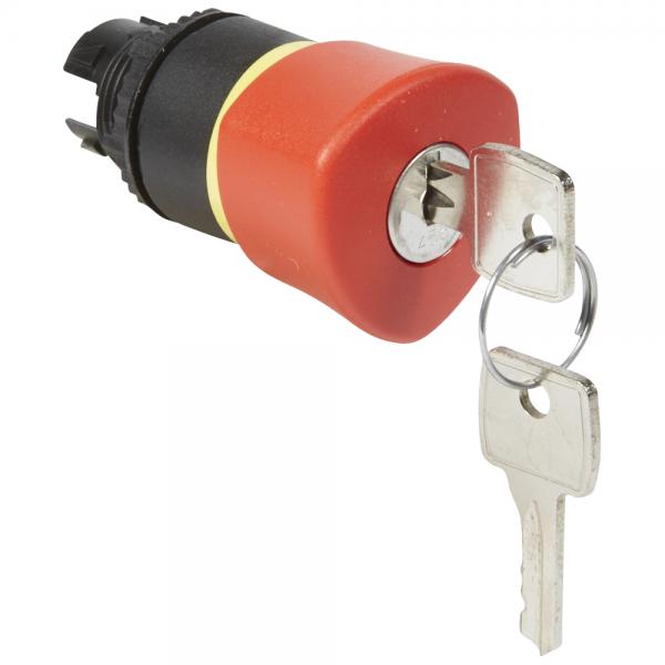 Photo Coup de poing �40 n�455 � cl� arr�t d'urgence IP69 Osmoz composable - rouge | Ref : 023892