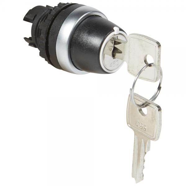 Photo Osmoz compo - bouton tournant non lum - clé - 3 posit. fixes ret clé - 90° | Ref : 023963