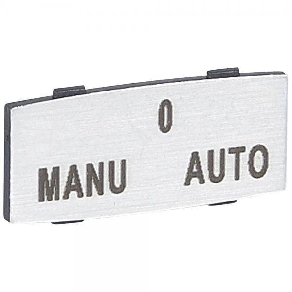 Photo Insert Osmoz avec texte - alu - petit modle avec marquage MANU-O-AUTO | Ref : 024344