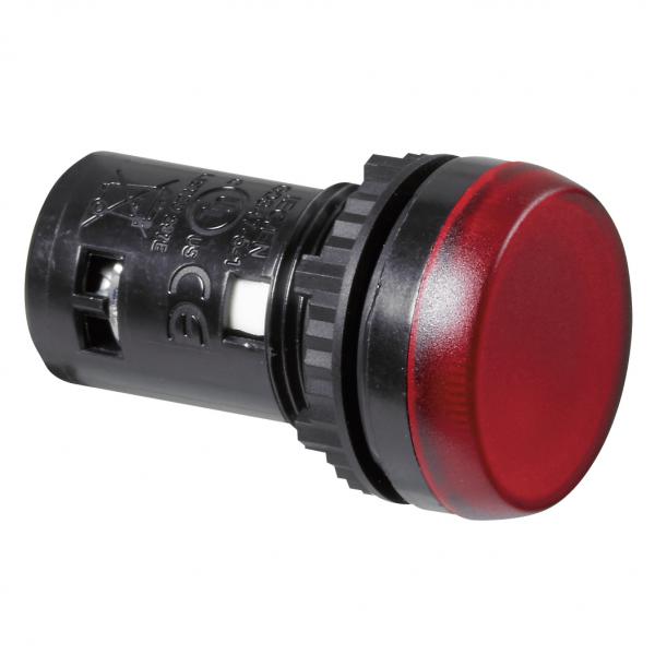 Photo Voyant monobloc avec LED intégrée IP69 Osmoz complet - rouge - 24V~ ou 24V= | Ref : 024601