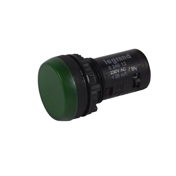 Photo Voyant monobloc avec LED intgre IP69 Osmoz complet - vert - 230V~ | Ref : 024612