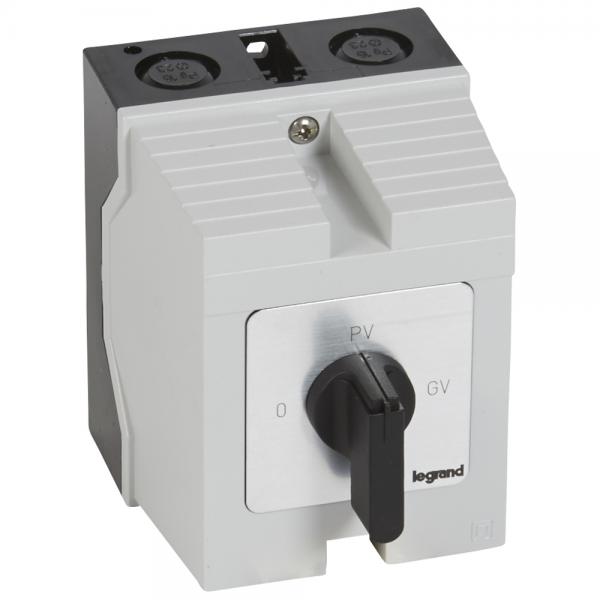 Photo Commutateur moteur triphas� - d�marreur 2 vitesses - PR 17 - 0-PV-GV - bo�tier | Ref : 027777