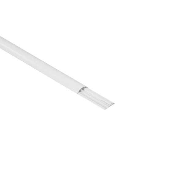 Photo Passage de plancher PVC 3 compartiments 75x18mm - blanc RAL9003 | Ref : 030088
