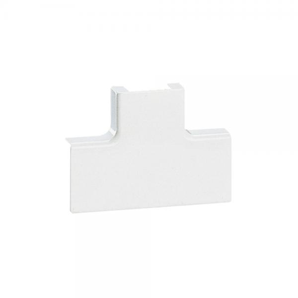 Photo Dérivation en T à plat pour moulure DLPlus 40x20mm - blanc | Ref : 030208
