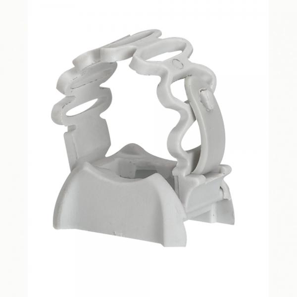 Photo Clipsotube gris RAL7035 extensible pour tube IRL�16 et �20mm | Ref : 031905