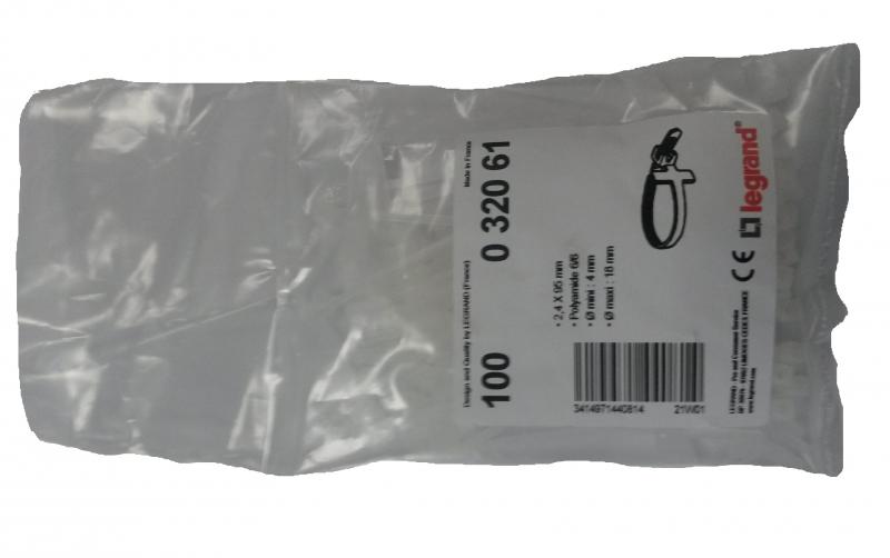 Photo Collier identific Colring - dent int polyamide 6/6 - l 2,4 - L 95 - incolore | Ref : 032061