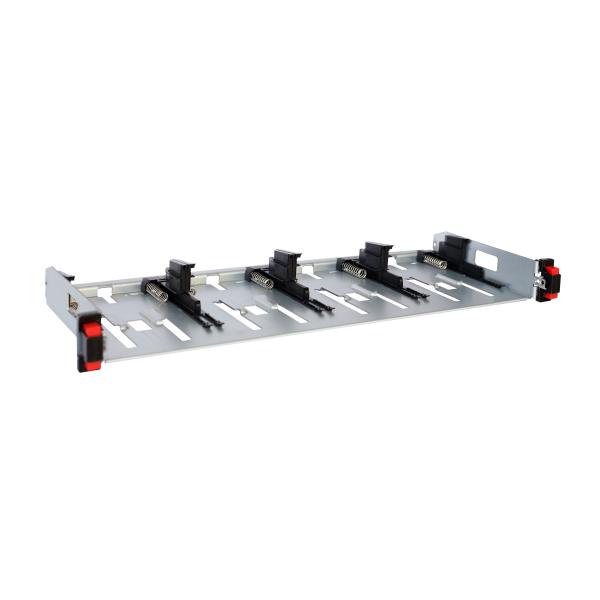 Photo Panneau modulaire 19pouces LCS  quiper de 4 supports pour cassette slim - 1U | Ref : 032175