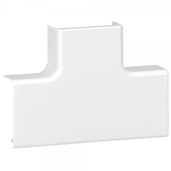 Photo Drivation en T  plat pour moulure DLPlus 32x16mm - blanc | Ref : 033330