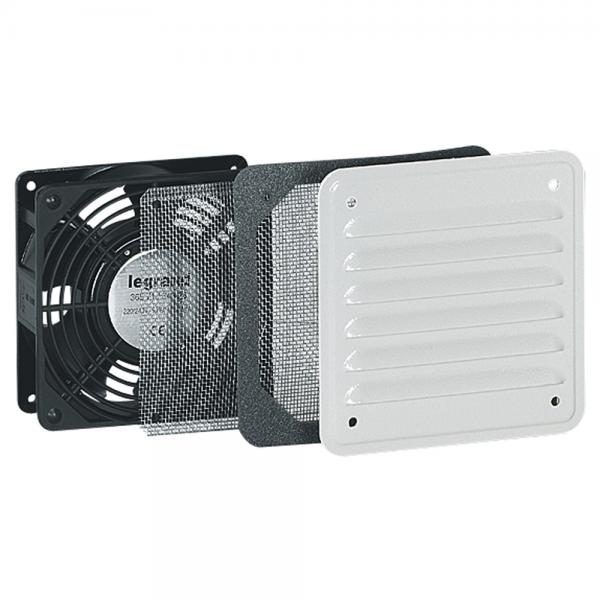 Photo Ventilateur 30/160 m/h - RAL7035 - avec oue mtal - IP32 IK10 | Ref : 034817