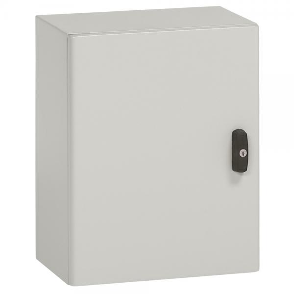 Photo Coffret mtal vertical Atlantic mtal IP66 IK10 - 400x300x160mm - RAL7035 | Ref : 035509