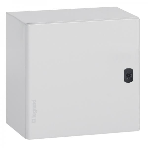 Photo Coffret mtal carr Atlantic mtal IP66 IK10 - 600x600x300mm - RAL7035 | Ref : 035520