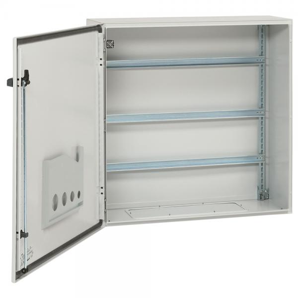 Photo Coffret mtal carr Atlantic mtal IP66 IK10 - 800x800x300mm - RAL7035 | Ref : 035524