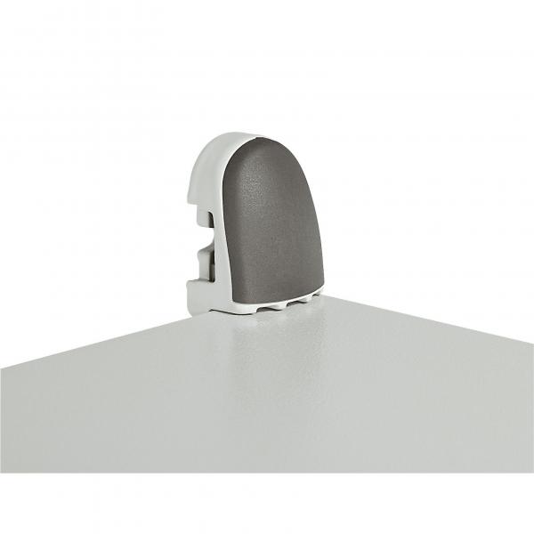 Photo Pattes fixation murale (4) - pour coffret Atlantic - 300 kg - Zamak RAL7035 | Ref : 036401