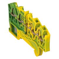Photo Bloc de jonction conducteur de protection  ressort Viking3 avec 1 jonction 4 conducteurs 2 entres  | Ref : 037212