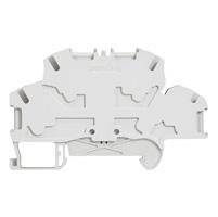Photo Bloc de jonction de passage  ressort Viking3 avec 2 jonctions 4 conducteurs 2 tages  -  pas 6mm  - | Ref : 037268