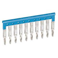 Photo Peigne pour 10 blocs de jonction  vis ou ressort Viking3 pas 6mm  -  bleu | Ref : 037503