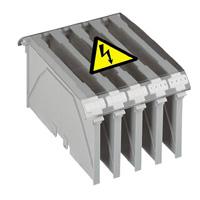 Photo Capot de protection pour bloc de jonction de puissance nu Viking3 pour 3 blocs pas 46mm ou 4 blocs p | Ref : 039486